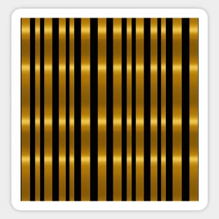 Golden Harmony: Abstract Stripes in Luxe Gold Sticker